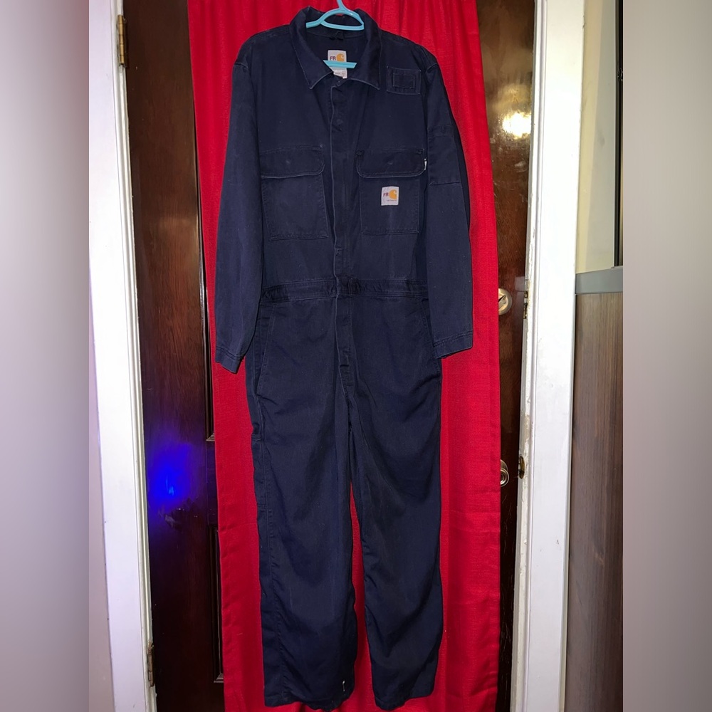 Carhartt Force Flame Resistant Loose Fit Lightweight Coverall - Navy - Size L